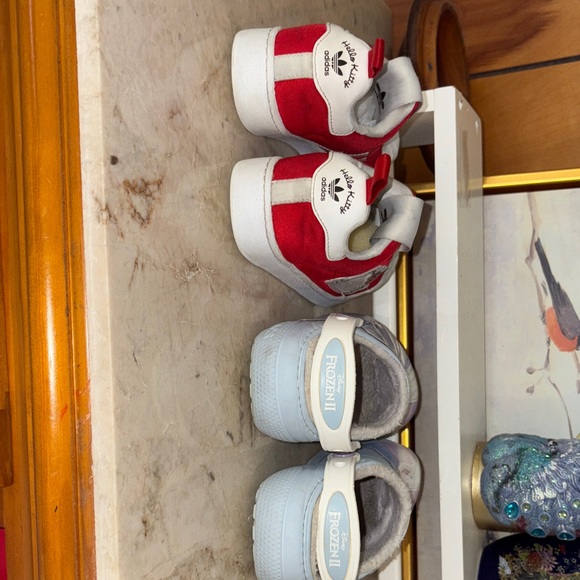 Hello Kitty Red Sneakers/ Disney’s crocs bundle - Picture 4 of 7